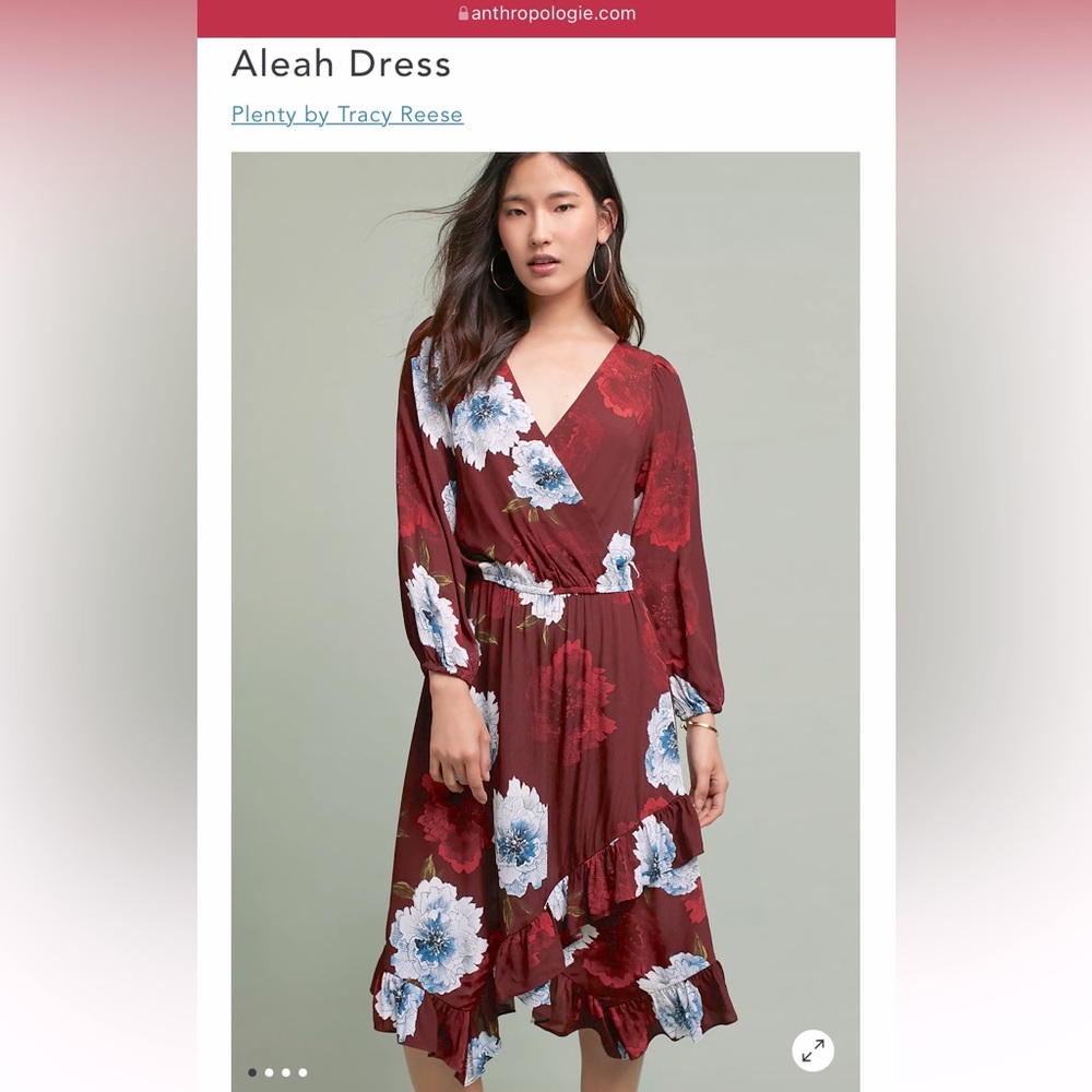 NWOT Anthropologie Tracy Reese Aleah Dress Xs
